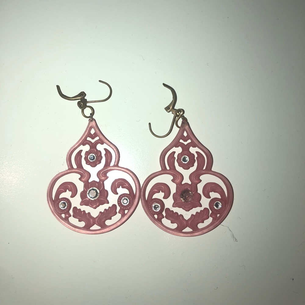 Pink earrings